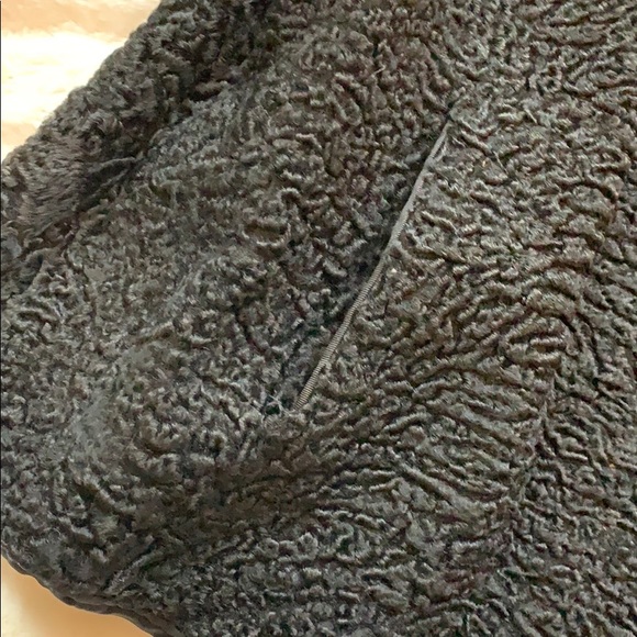 VINTAGE black and fur coat - Picture 3 of 4